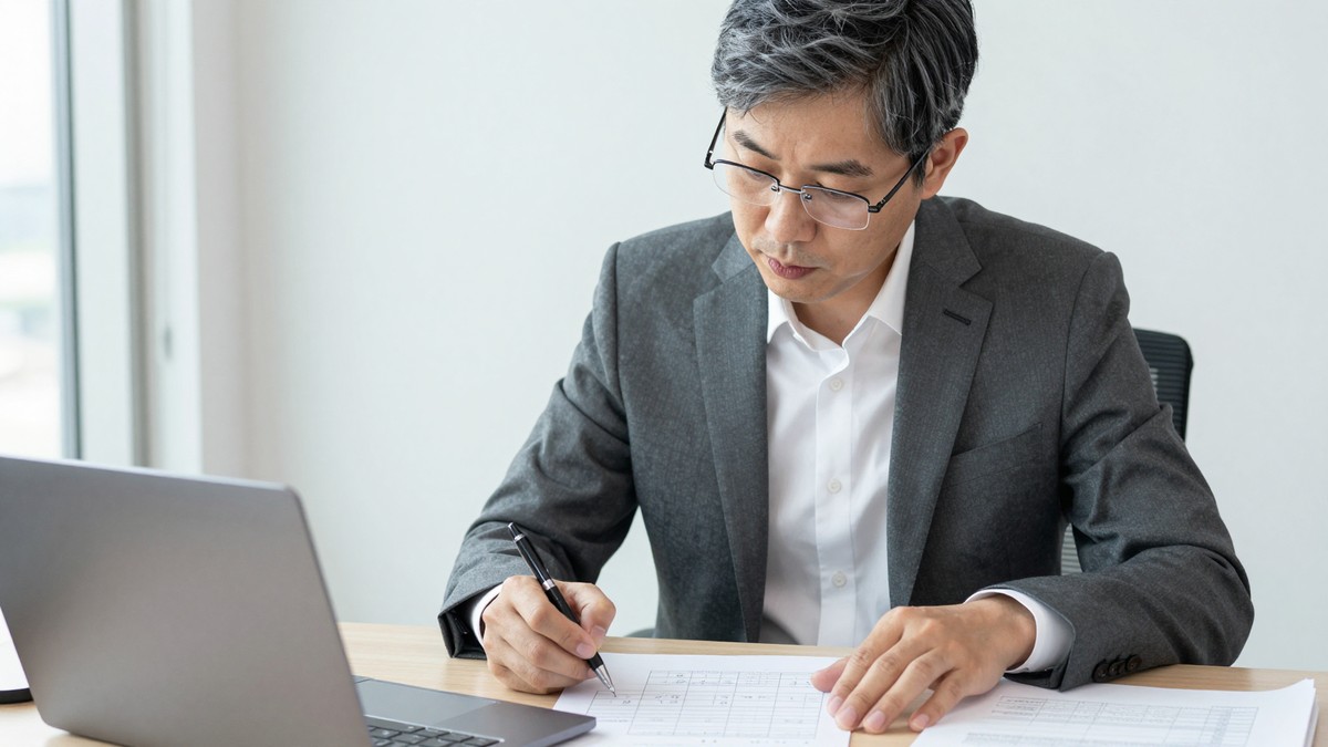 보안 담당자가 권한 설정 화면에서 조회, 준비, 실행 세 칸으로 나뉜 표를 검토하는 모습