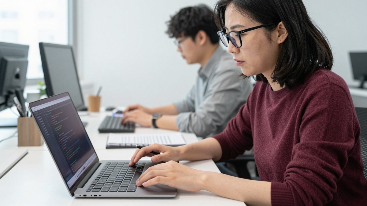 자체 서비스 운영팀이 관리자 화면의 답변 실패 기록 목록을 보며 어떤 문서가 자주 엉뚱하게 찾아졌는지 표시하는 모습